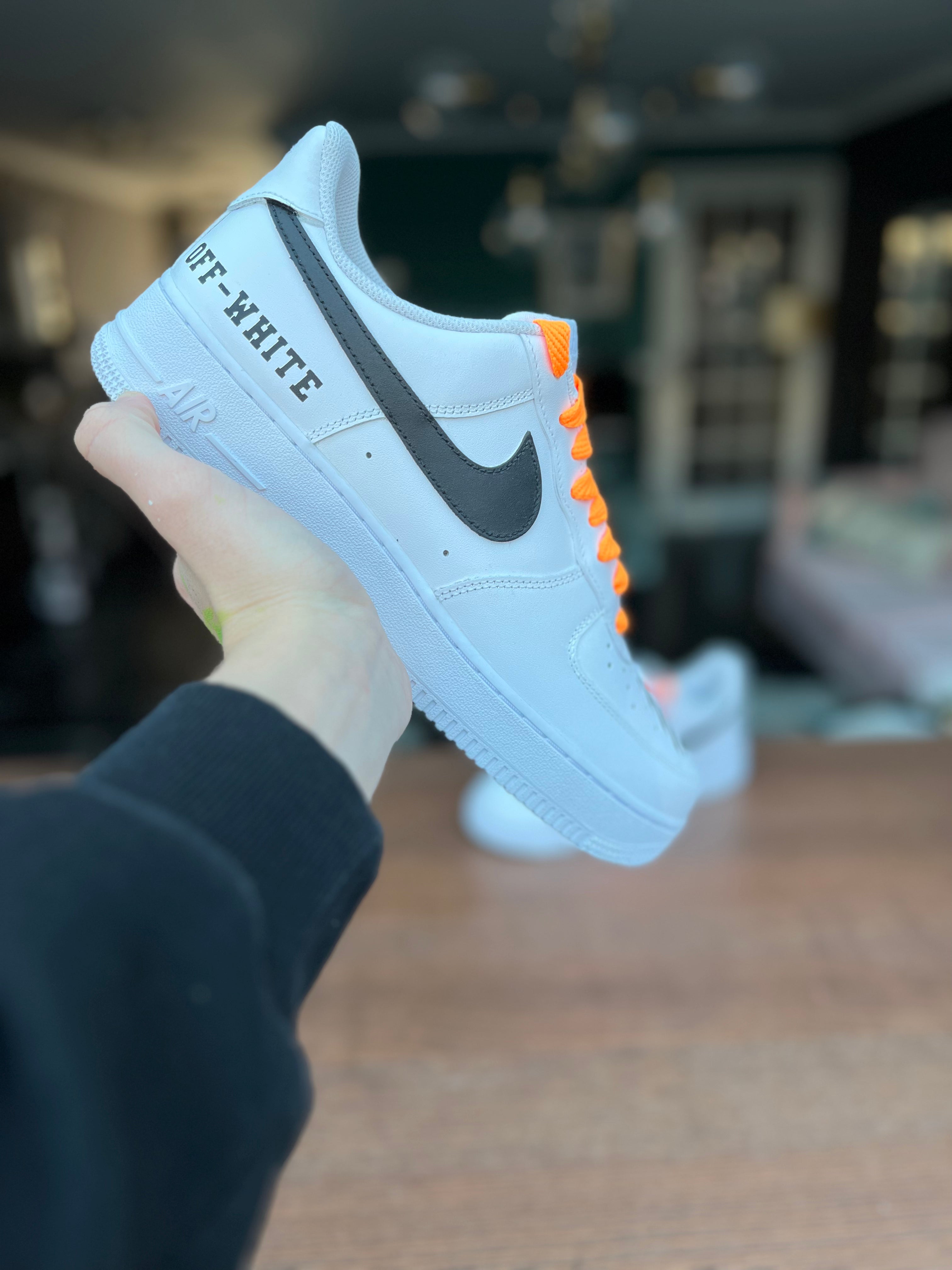 off white air force 1 blue