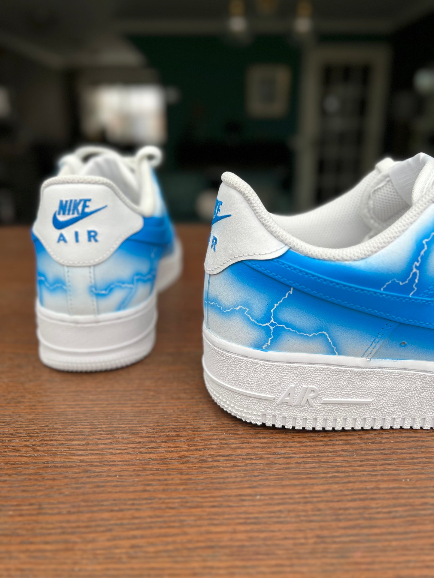 CUSTOM AF1 BLUE LIGHTNING.