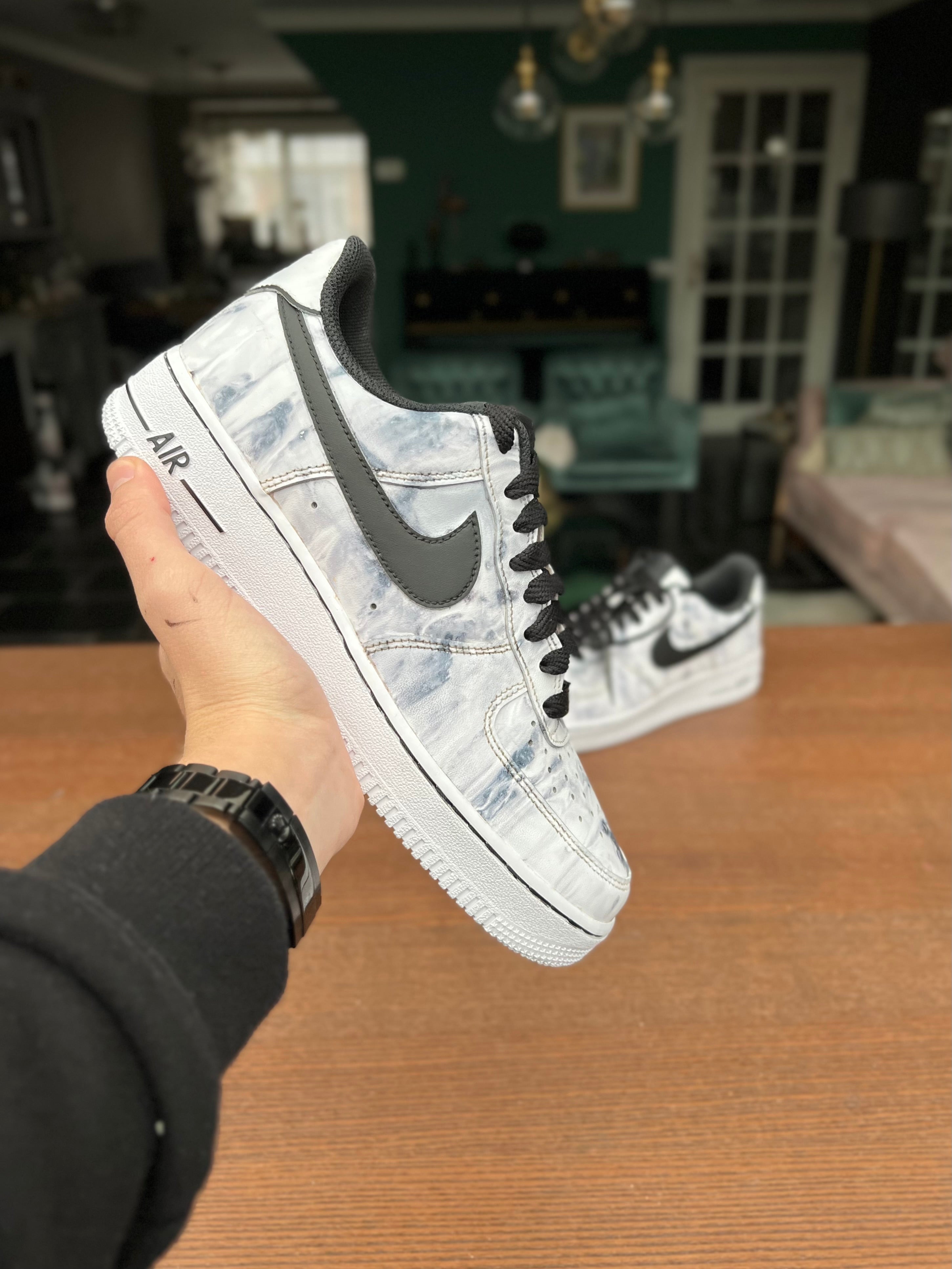 CUSTOM AF1 BLACK MARBLE 2.0. – sebastiaancustoms