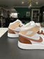 CUSTOM AJ1 BROWN BEIGE COLORWAY.