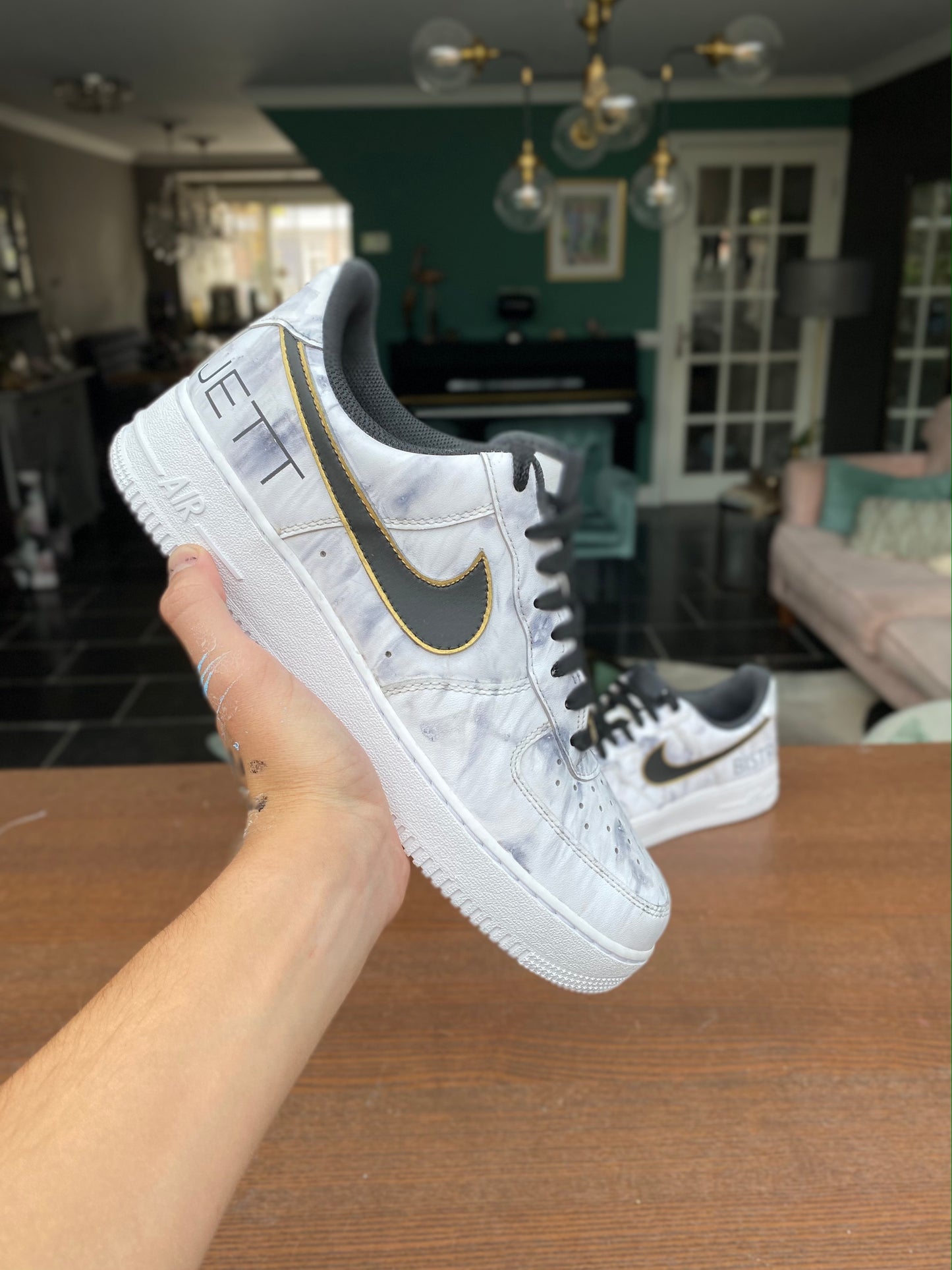 Air force shop 1 marble white