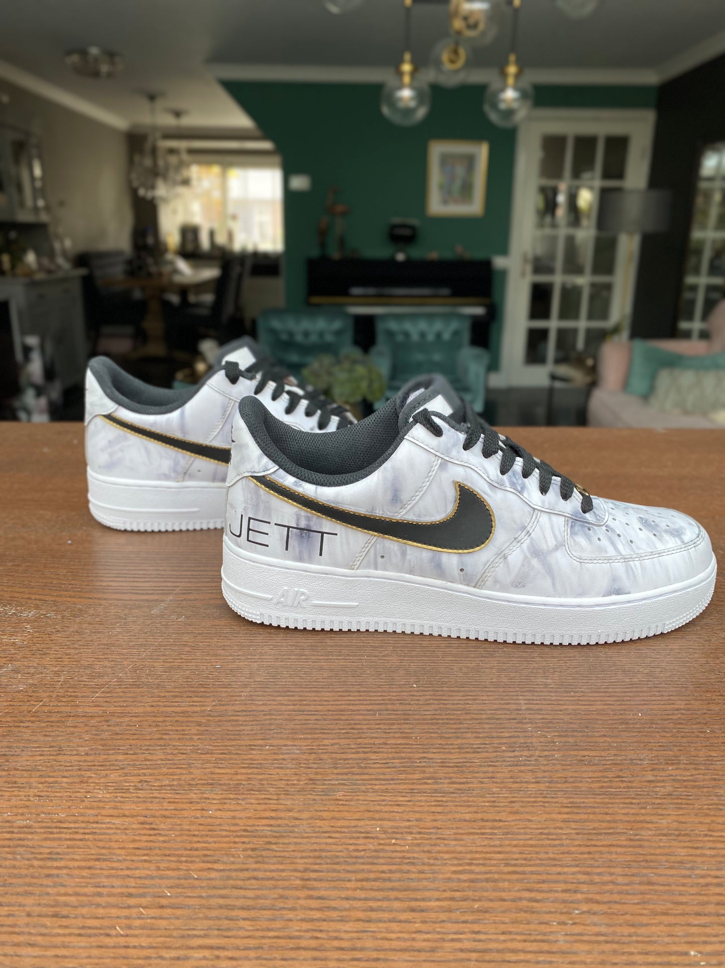 CUSTOM AF1 BLACK MARBLE