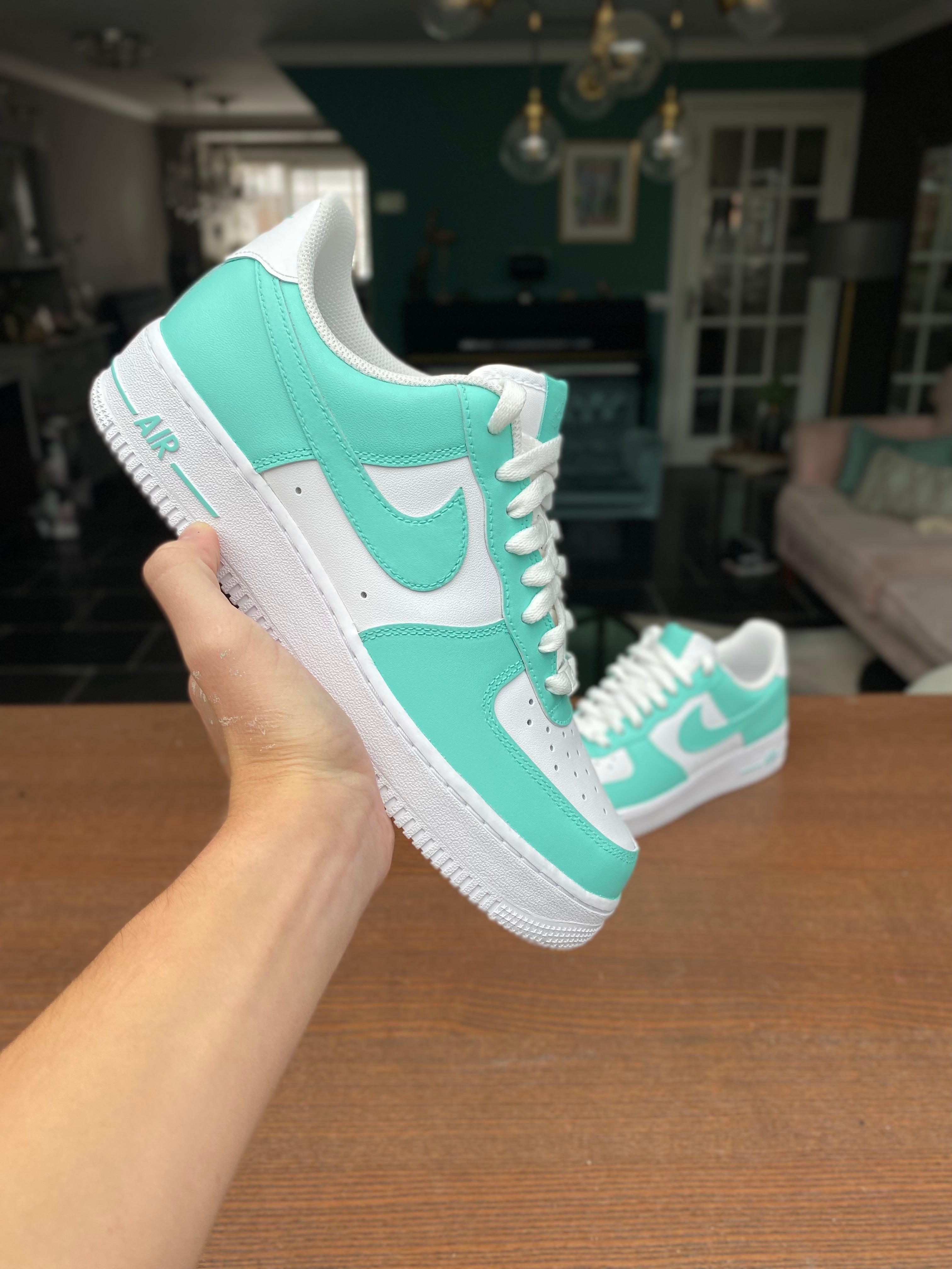 CUSTOM AF1 SOUTH BEACH COLORWAY. – sebastiaancustoms