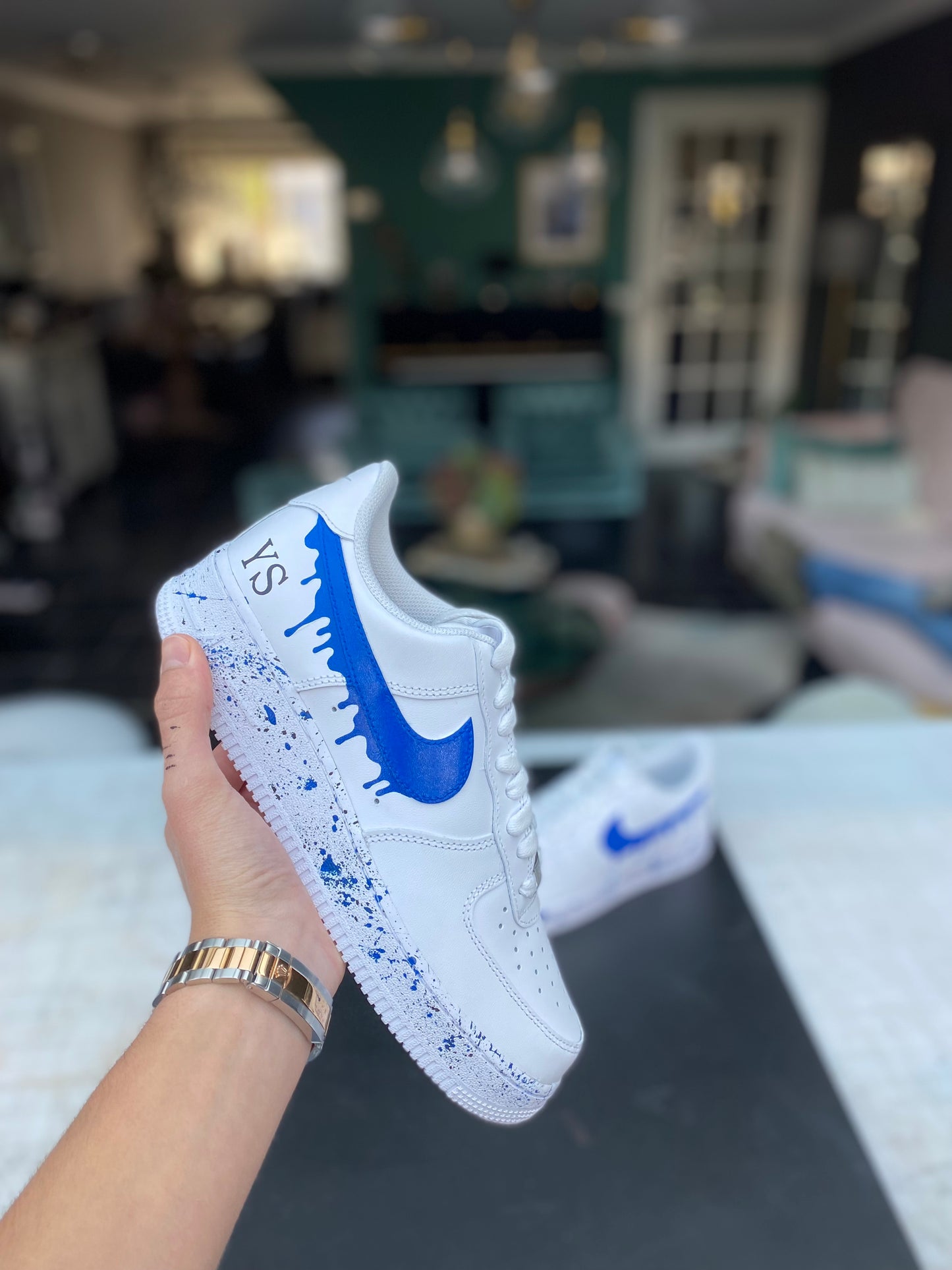 CUSTOM AF1 BLUE DRIP.