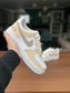 CUSTOM AF1 BEIGE COLORWAY.