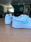 CUSTOM AF1 BABY BLUE SWOOSH.